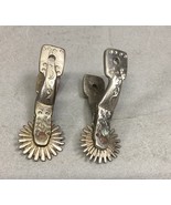 Set Of Vintage Western Cowboy Silver Horse Spurs - $658.39 MXN