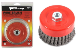 Forney 72756 Knotted Wire Cup Brush, 6&quot; x 0.012&quot; Wire, 5/8&quot;-11 Arbor - £15.51 GBP