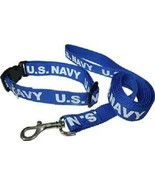 Blue US Navy Seal Emblem Dog Collar and Leash (Licensed by US Navy) - $24.08 CAD