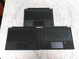Lot of 3 Microsoft Model 1755 Surface Pro Keyboard Cover w/ Fingerprint Sensor  - £96.98 GBP
