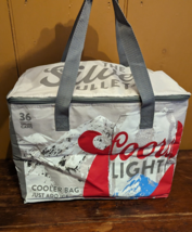 Coors Light 36 Can Soft Sided Cooler Bag - The Silver Bullet Beer EUC - £11.37 GBP