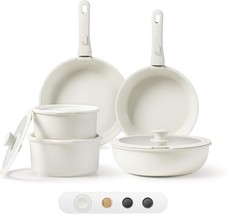 Pots and Pans Set Non Stick, Cookware Sets Nonstick, 11Pcs Kitchen Set, Oven Saf - £31.95 GBP