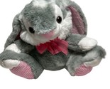 Hug &amp; Luv Bunny Rabbit Gray Plush Stuffed Animal Toy Soft Easter Plush - $13.77