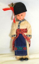 Folk Art Costume Czech Boy Doll Czechoslovakia - £11.89 GBP