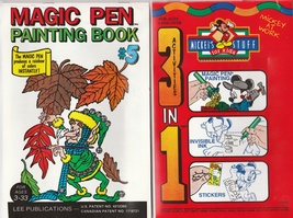 4 Pack - Magic Pen / Invisible Ink Painting books NOS - $14.95