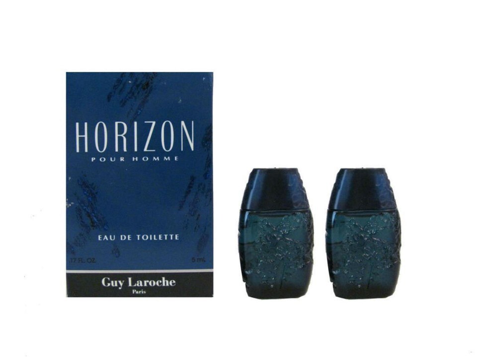 HORIZON Lot of 2 x 5 ml Eau de Toilette Miniatures for Men (NIB) By Guy ... - $9.95