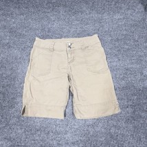 SO Wear It Declare It Shorts Womens Size 1 (28x9) Khaki Tan Stretch Flat Front - £9.88 GBP