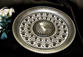 1029 Vintage Indiana Glass Royal Brighton Cake Plate - $12.00