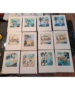 Lot 12 Vtg ITALIA Steam Ship Oceania Transatlantic Line Menu 1950s - $1,424.56 MXN