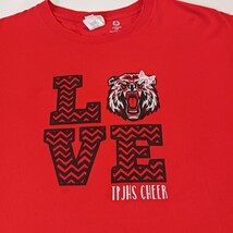 Gildan Ultra Cotton "Love TP JHS Cheer" Men's Red Short Sleeve T-Shirt Size 3XL image 5