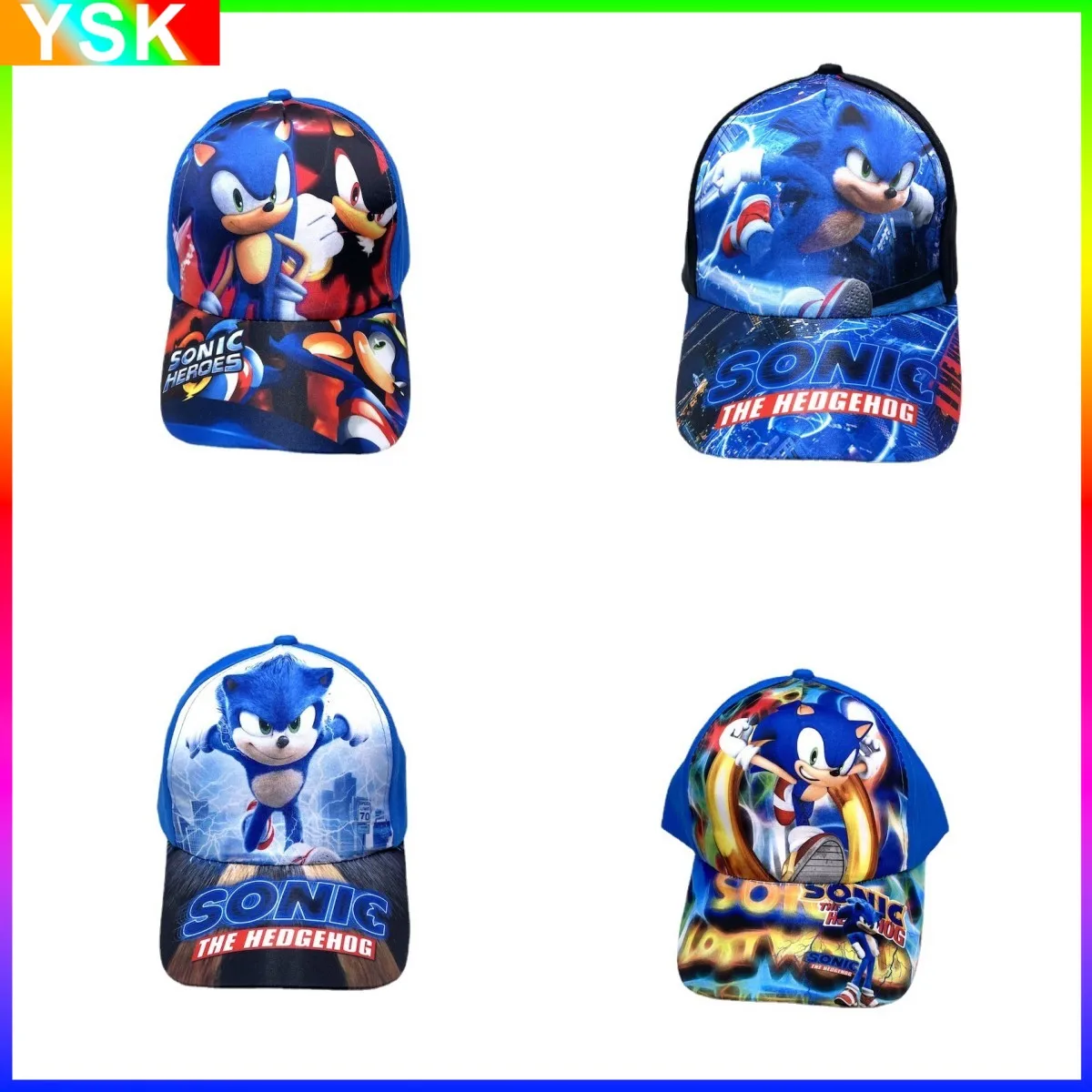 Explosive Sonic The Hedgehog Sonic Boy Anime Character Children&#39;s Hat Men and - £9.55 GBP