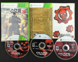 Gears of War 3 (Xbox 360, 2011) with Manual &amp; Stickers &amp; Gears of War, G... - $18.79