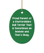 Joke Staffordshire Bull Terrier Dog Gifts, Proud Parent of a Staffordshire Bull  - £13.24 GBP
