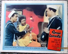 EARTHA KITT,SAMMY DAVISJR.(ANNA LUCASTA) VINTAGE 1958 MOVIE LOBBY CARD - $3,631.95 MXN