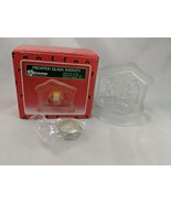 Christmas Around the World Frosted Glass Nativity Tealight Candle Holder - $8.05