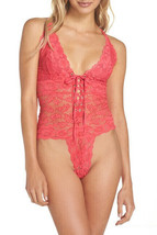 Free People Womens Bodysuit Gazey Eyes Lacy Elegant Pink Size Xs OB748489 - £33.41 GBP