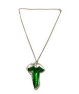 LOTR The Hobbit Elven Leaf Brooch Pin Necklace NEW - €8,62 EUR