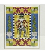 Vtg Kelly Rightsell Whimsical Frog Art Print Matted Framed Folk Outsider... - €32,69 EUR