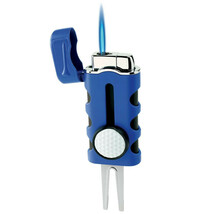 Vector Caddie Single Flame Torch Lighter MATTE BLUE -  VECTOR CADDIE 06 - $24.45