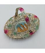 Vintage Souvenir Tin Ashtray Candy Dish New York City Sky Made In Japan ... - $22.48 CAD