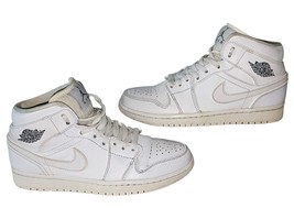 Nike Air Jordan 1 Mid Retro Cool Grey White Mens Size 7.5 554724-120 - $49.00