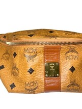 MCM Visetos Cognac Leather Fanny Pack Belt Bag Made in Korea image 3