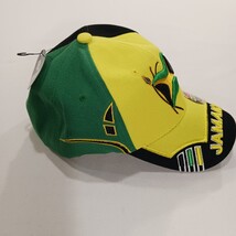 Parquet Jamaica Men's Back Strap Yellow  Baseball Cap Hat + Jamaica Flag Bandana image 6