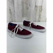 Vans Atwood Womens Canvas Sneakers Port Royale Flowers Burgundy Size 10 - $24.22