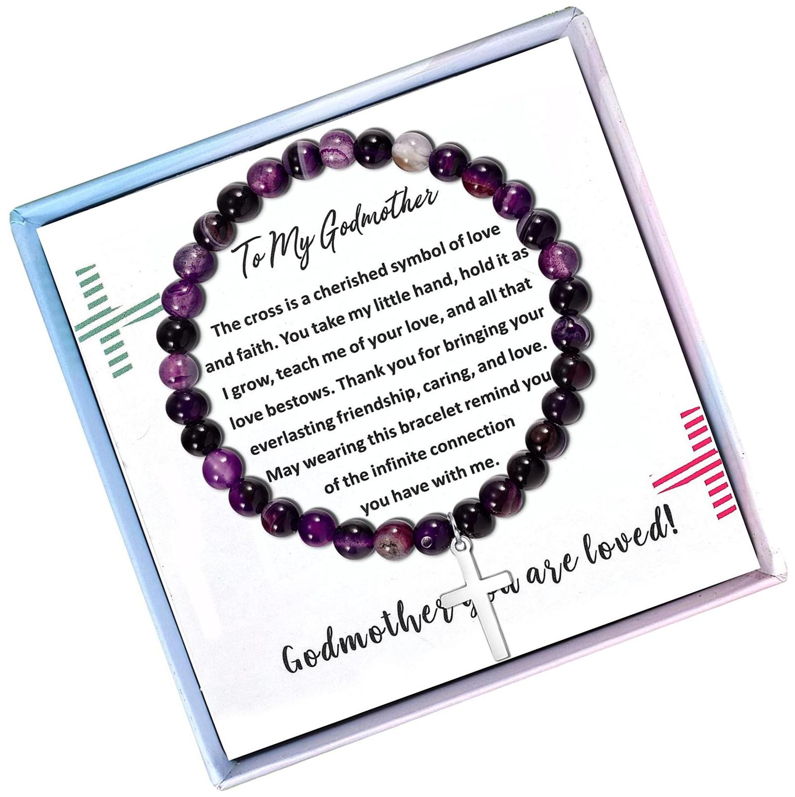 Godmother Gifts from Godchild Cross Charm - $51.52
