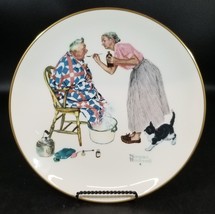 Vintage 70&#39;s Norman Rockwell Gorham Wall Plate ~ Spring Tonic - £19.77 GBP