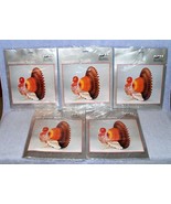 Thanksgiving Paper Art Honeycomb Tissue Turkey 13 Inch Centerpiece Unused - $5.95
