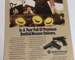 Smith &amp; Wesson Model 411 vintage Print Ad Advertisement Teddy Roosevelt ... - £5.44 GBP