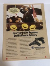 Smith &amp; Wesson Model 411 vintage Print Ad Advertisement Teddy Roosevelt pa20 - £5.46 GBP