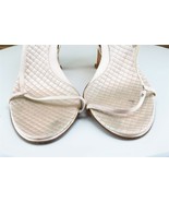 BCBG Sz 8 B Beige Strappy Fabric Women Sandals - £15.82 GBP