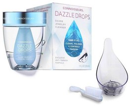 Dazzle Drops Advanced crème SILVER JEWELRY Cleaner Kit 3 Piece CONNOISSE... - $36.74