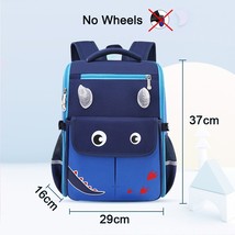 School Wheeled Backpack For Girls School Trolley Bags With Wheels School Rolling - £58.16 GBP