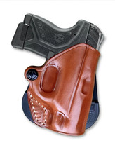 Fits Ruger LCP II 2.75”BBL Leather Paddle Holster Open Top #1214# RH - £39.84 GBP