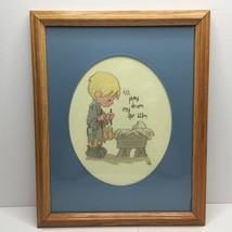 Vtg Cross Stitch Precious Moments I&#39;ll Play My Drum For Him Drummer Boy ... - £39.95 GBP