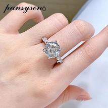 Newest 925 Sterling Silver 5ct Round Cut Simulated Moissanite Diamonds Wedding E - £52.78 GBP