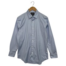 Bonobos Shirt Mens 16 33 Blue White Gingham Plaid Button Down Slim Fit S... - $28.70