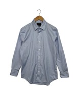 Bonobos Shirt Mens 16 33 Blue White Gingham Plaid Button Down Slim Fit S... - $40.27 CAD