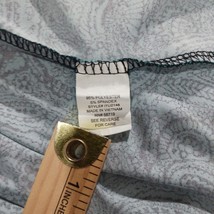 NY Collection ITU2146 Women's Green & Black Paisley 3/4 Sleeve Blouse Top Sz PXL image 4