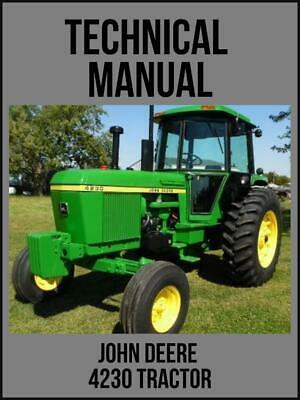 John Deere 4230 Tractor Technical Manual TM1056 USB Drive - $18.00