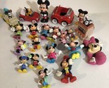 Disney Mickey Mouse Minnie Mouse Figures Cars Lot Of 21 Toys  T7 - $20.69