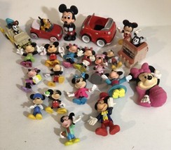 Disney Mickey Mouse Minnie Mouse Figures Cars Lot Of 21 Toys  T7 - £16.48 GBP