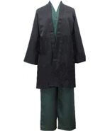  Anime Uniform Deluxe Suits Mens Black Kimono Halloween Outfit With Hat (M) - £38.21 GBP