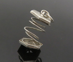 925 Sterling Silver - Vintage Petite Wire Twist Design Pendant - PT15996 - £19.60 GBP