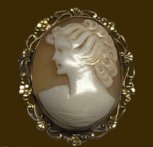 Gold Filled Cameo Pendant Brooch  - £66.84 GBP