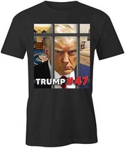 Trump Mugshot T Shirt Tee Printed Graphic T-Shirt Gift Clothing Politics S1BCB090 - £18.63 GBP+
