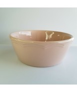 Vintage Hall Bowl 7 1/2&quot; Pink Pottery Light Soft Pink Art Deco Heavy Ser... - £22.82 GBP